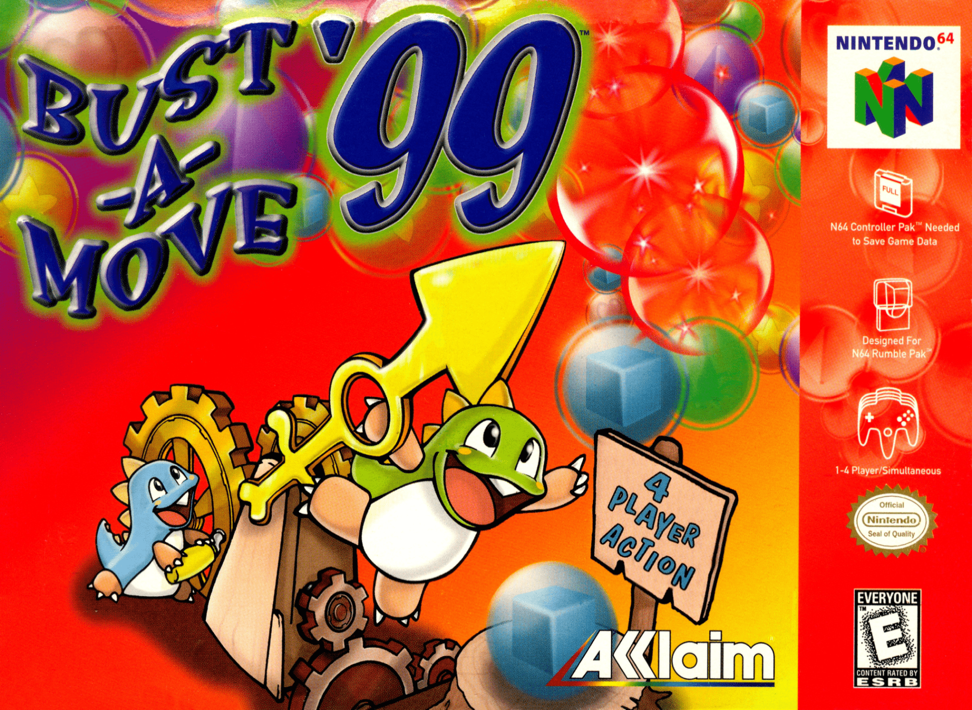 Bust-A-Move 99 box art for Nintendo 64